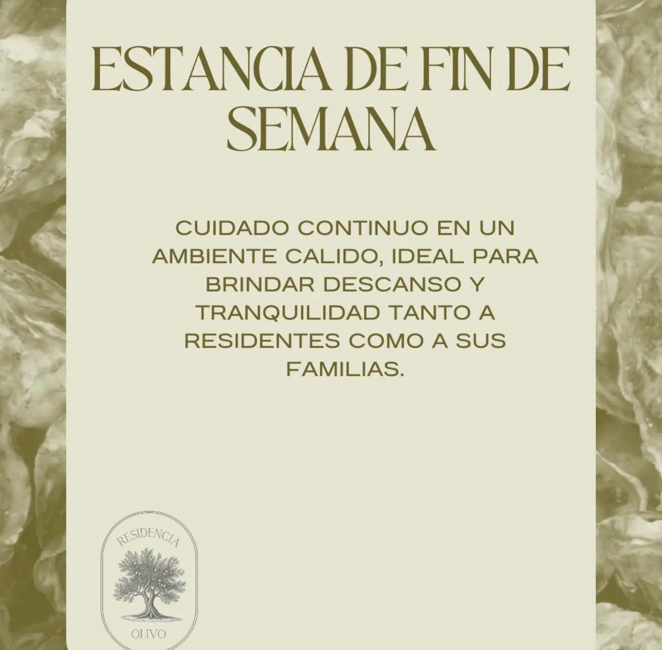 Información sobre estancia de fin de semana